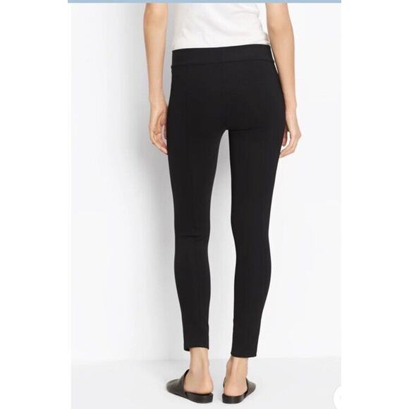 VINCE Stretch High-Rise Leggings Women’s Black M Tech Ponte Seamed Casual Career - Picture 2 of 14